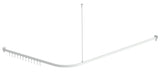 Corner shower curtain rod