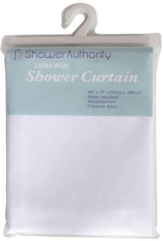 Extra wide shower curtain